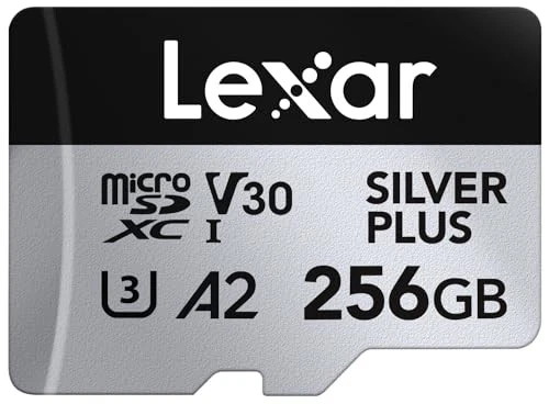 Thẻ nhớ Lexar 256GB Pro Silver Plus Micro -SD V30 UHS-I U3 205MB/s | Chính hãng