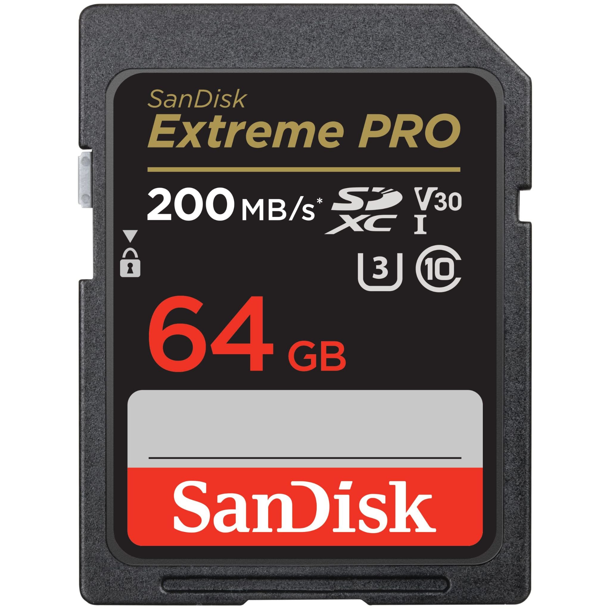 Thẻ nhớ SDXC SanDisk Extreme Pro U3 V30 64GB 200MB/s
