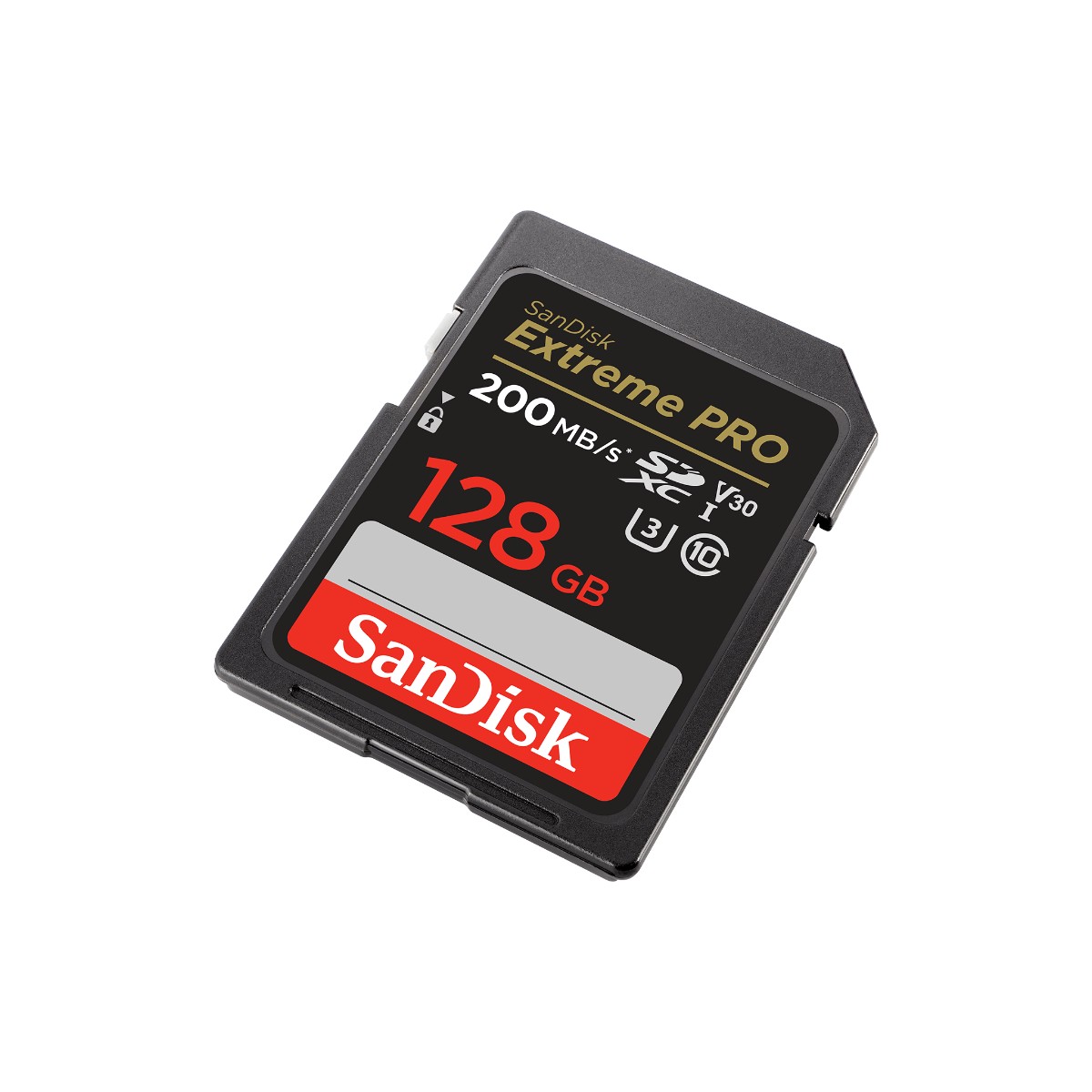 Thẻ nhớ SanDisk Extreme Pro SDXC, SDXXD 128GB, V30, U3, C10, UHS-I, 200MB/s R, 90MB/s W, Lifetime Limited