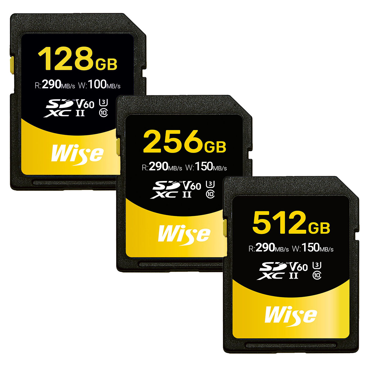 Thẻ nhớ Wise 128GB / 256GB / 512GB SDXC UHS-II V60 / V90 - SD-S128 / SD-S256 / SD-S512 / SD-N128 / SD-N256 | Chính hãng