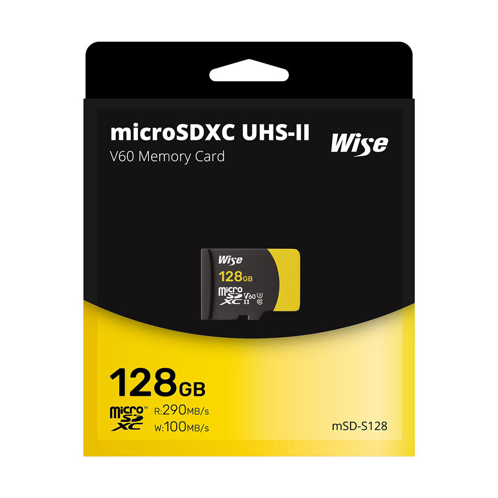 Thẻ nhớ Wise 128GB / 256GB microSDXC UHS-II V60 - mSD-S128 / mSD-S256 | Chính hãng
