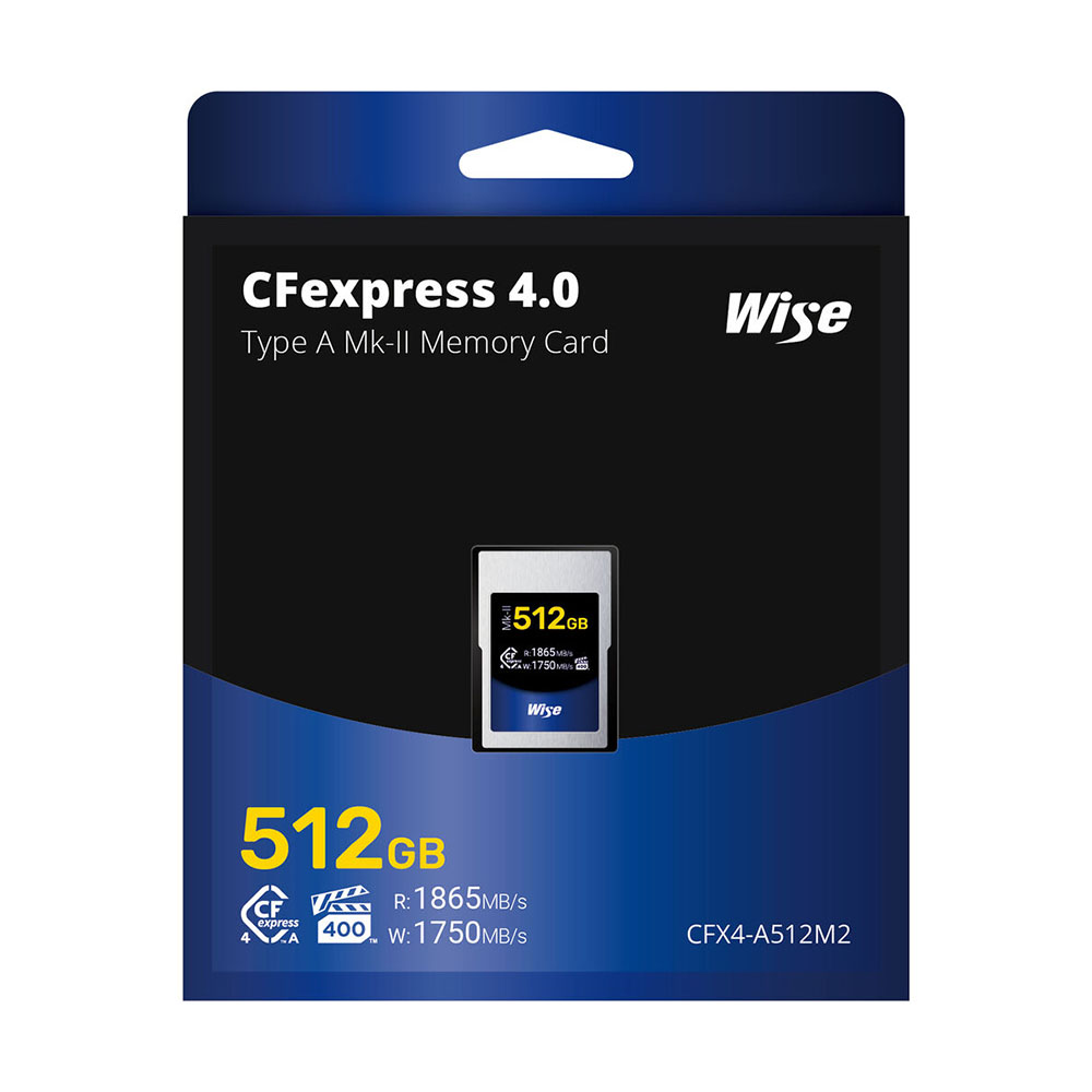 Thẻ nhớ Wise 256GB / 512GB / 1TB CFexpress 4.0 Type A - CFX4-A256M2 / CFX4-A512M2 / CFX4-A1024M2 | Chính hãng