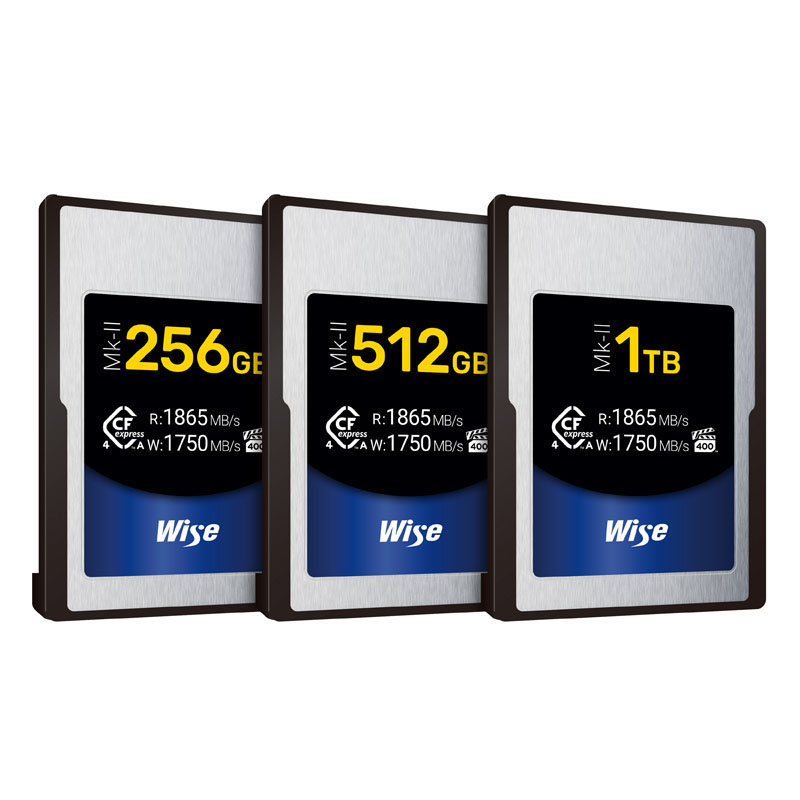 Thẻ nhớ Wise 256GB / 512GB / 1TB CFexpress 4.0 Type A - CFX4-A256M2 / CFX4-A512M2 / CFX4-A1024M2 | Chính hãng