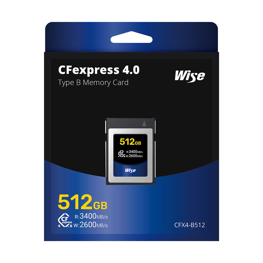Thẻ nhớ Wise 512GB / 1TB / PRO Mk-III 1TB CFexpress 4.0 Type B - CFX4-B512 / CFX4-B1024 / CFX4-B1024PM3 | Chính hãng
