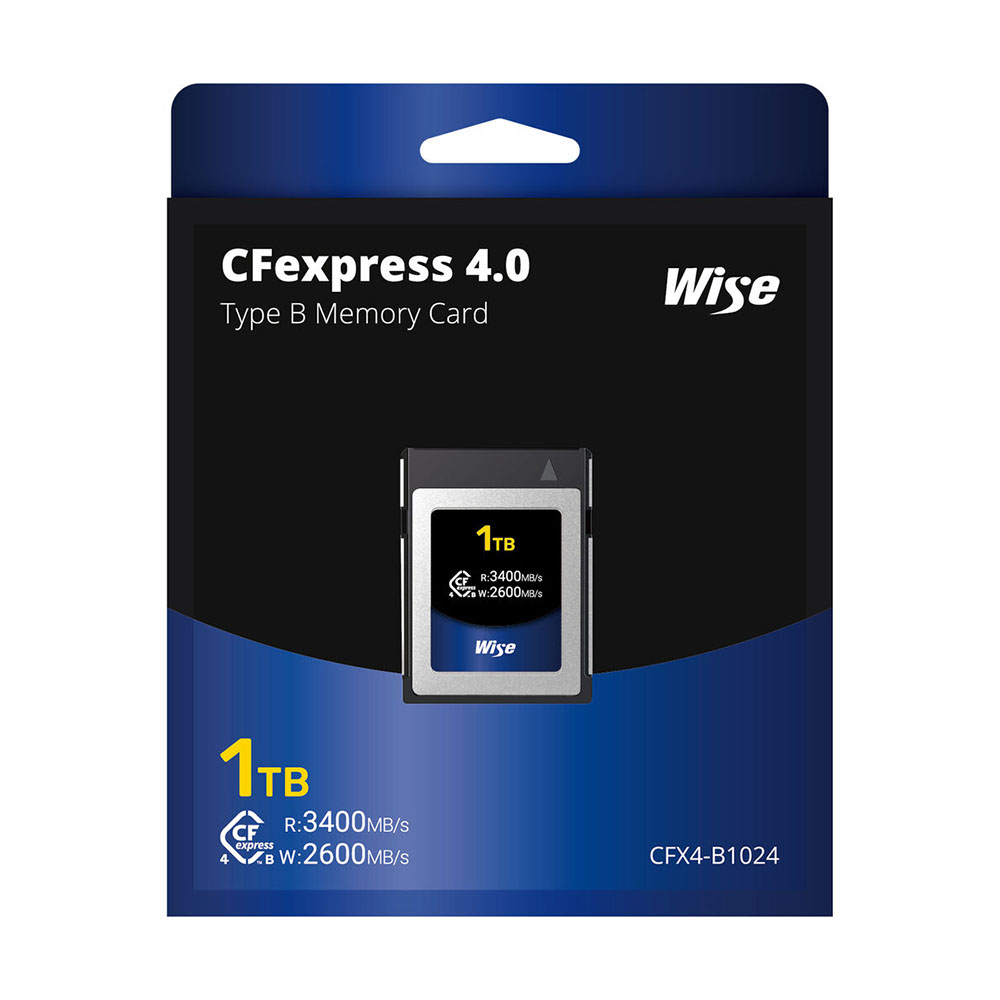 Thẻ nhớ Wise 512GB / 1TB / PRO Mk-III 1TB CFexpress 4.0 Type B - CFX4-B512 / CFX4-B1024 / CFX4-B1024PM3 | Chính hãng