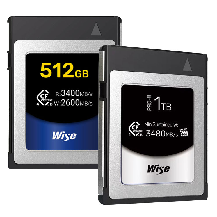 Thẻ nhớ Wise 512GB / 1TB / PRO Mk-III 1TB CFexpress 4.0 Type B - CFX4-B512 / CFX4-B1024 / CFX4-B1024PM3 | Chính hãng