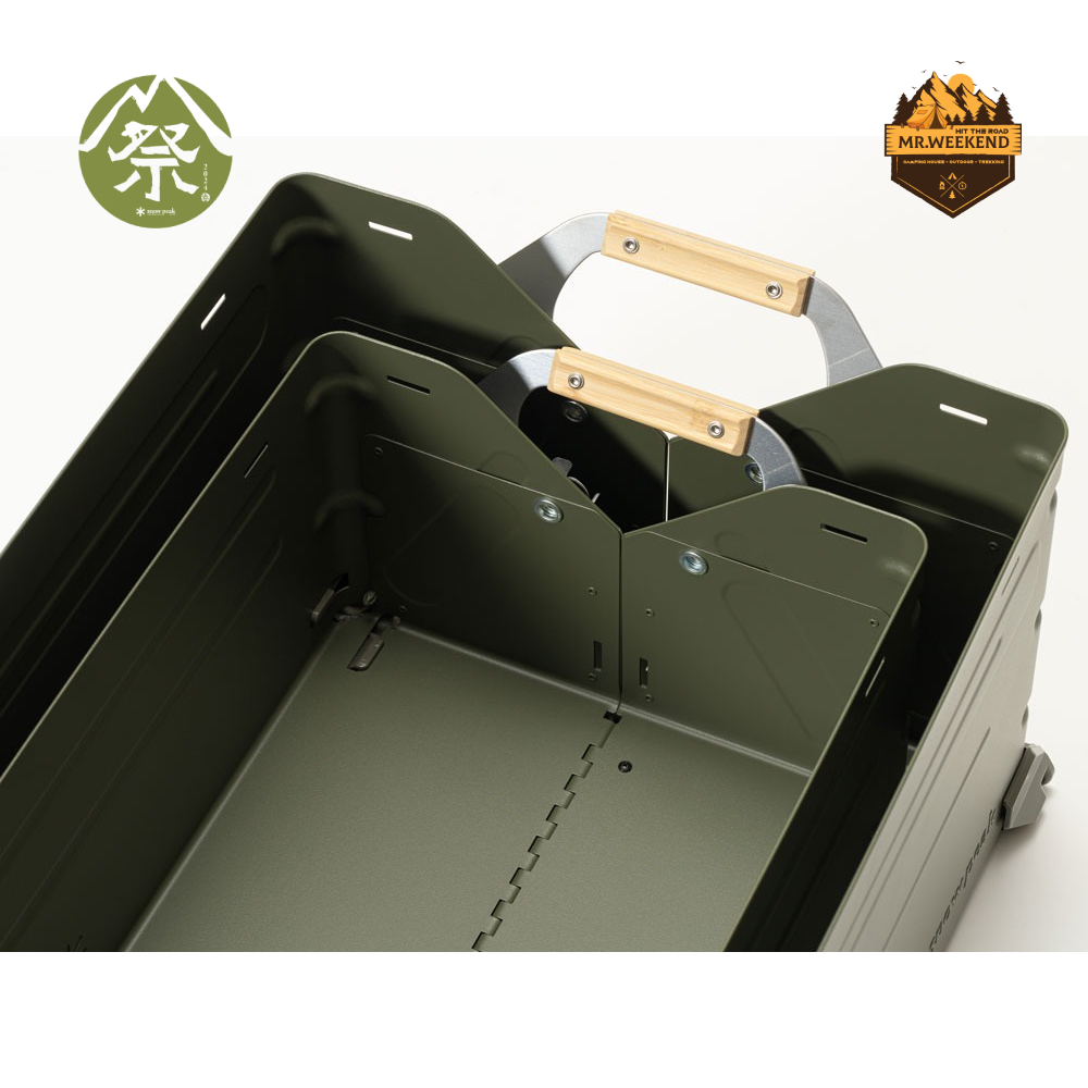 Thùng đựng đồ Snow peak SHELF CONTAINER 50 Olive Drab, FES-038-OL | Chính hãng