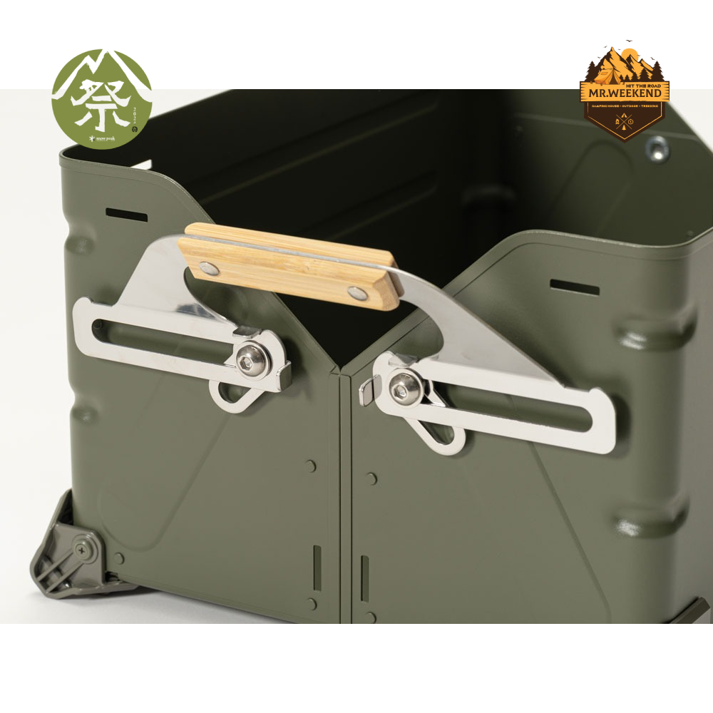 Thùng đựng đồ Snow peak Shelf Container 25 Olive Drab, FES-037-OL | Chính hãng