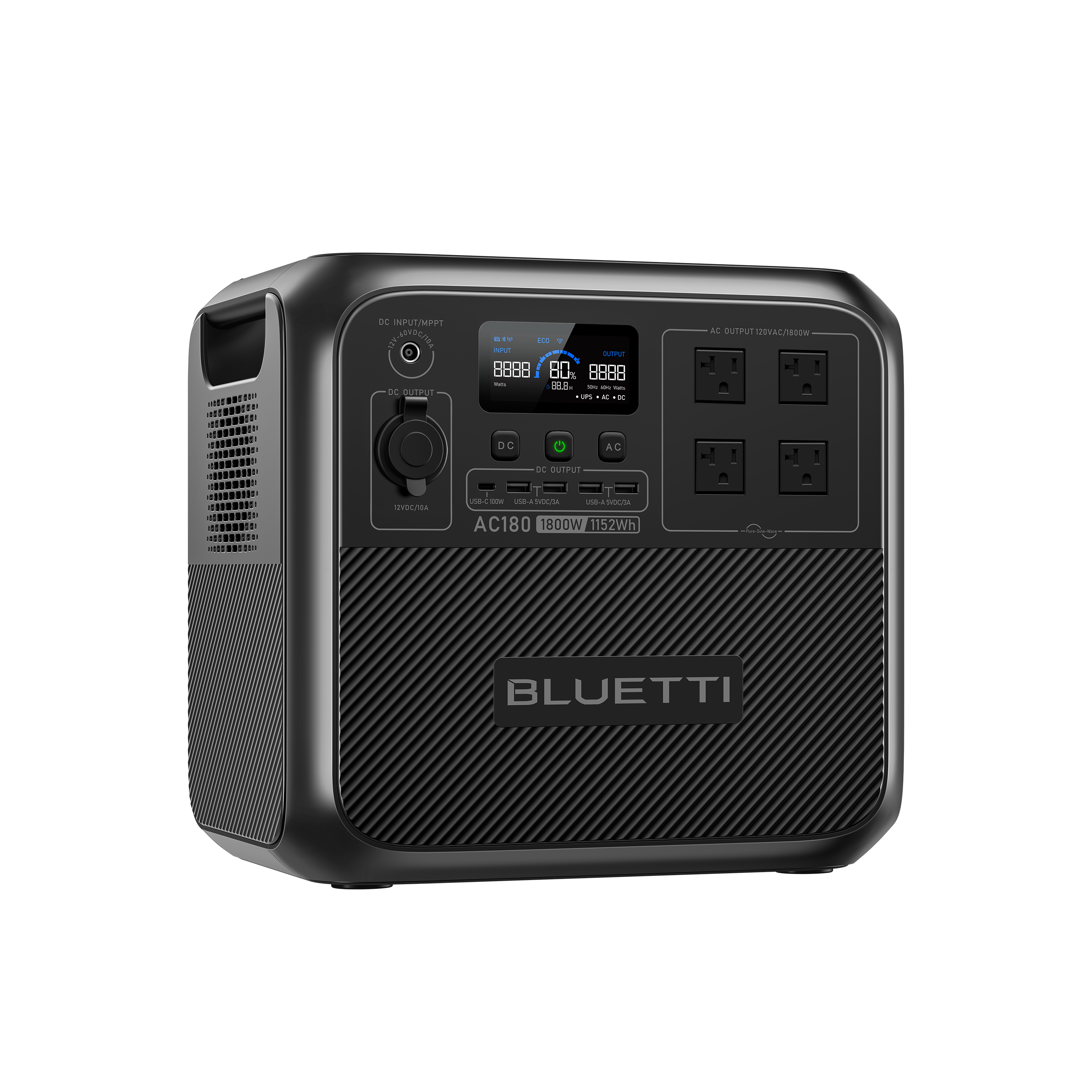 Trạm điện di động BLUETTI AC180 | 1,800W 1,152Wh