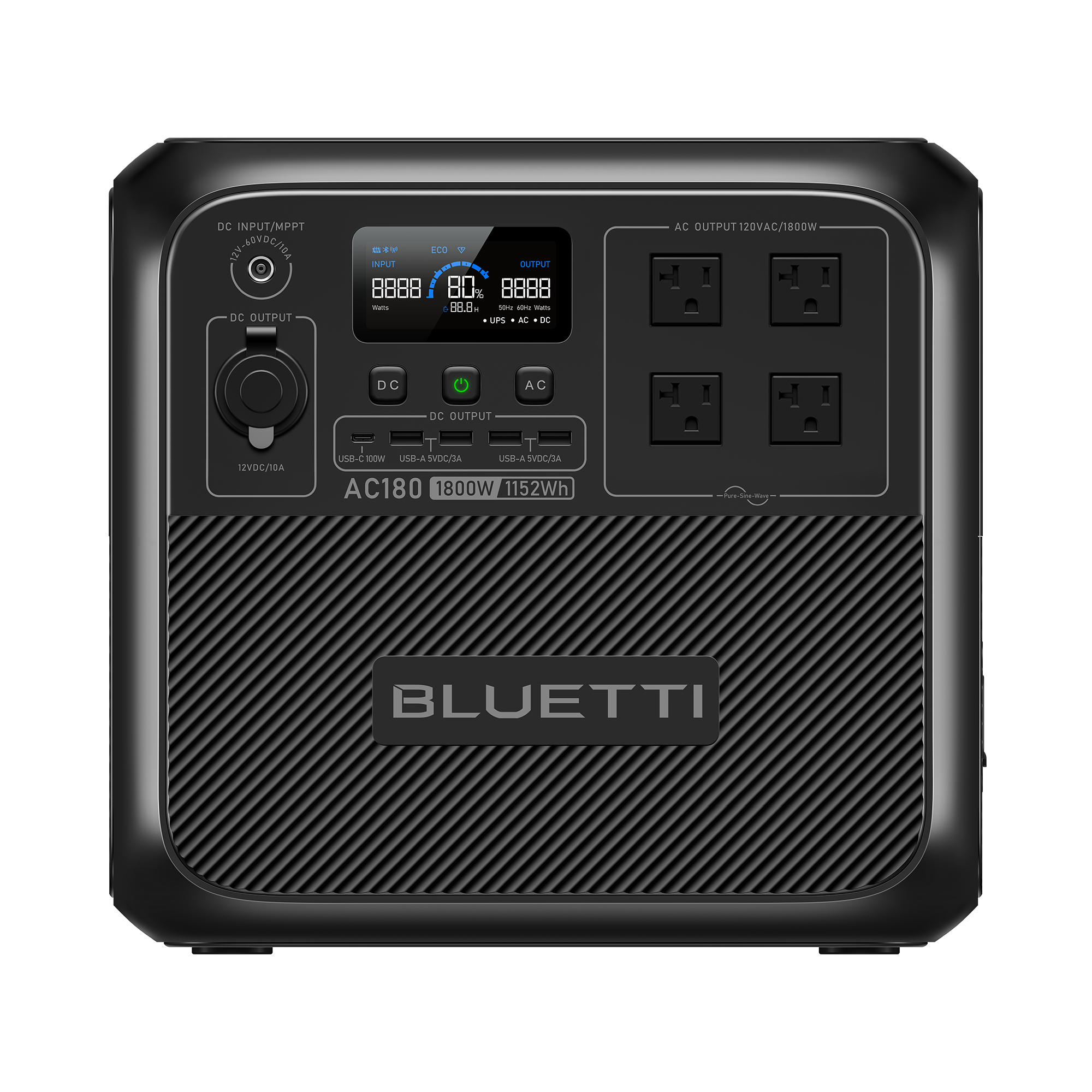 Trạm điện di động BLUETTI AC180 | 1,800W 1,152Wh