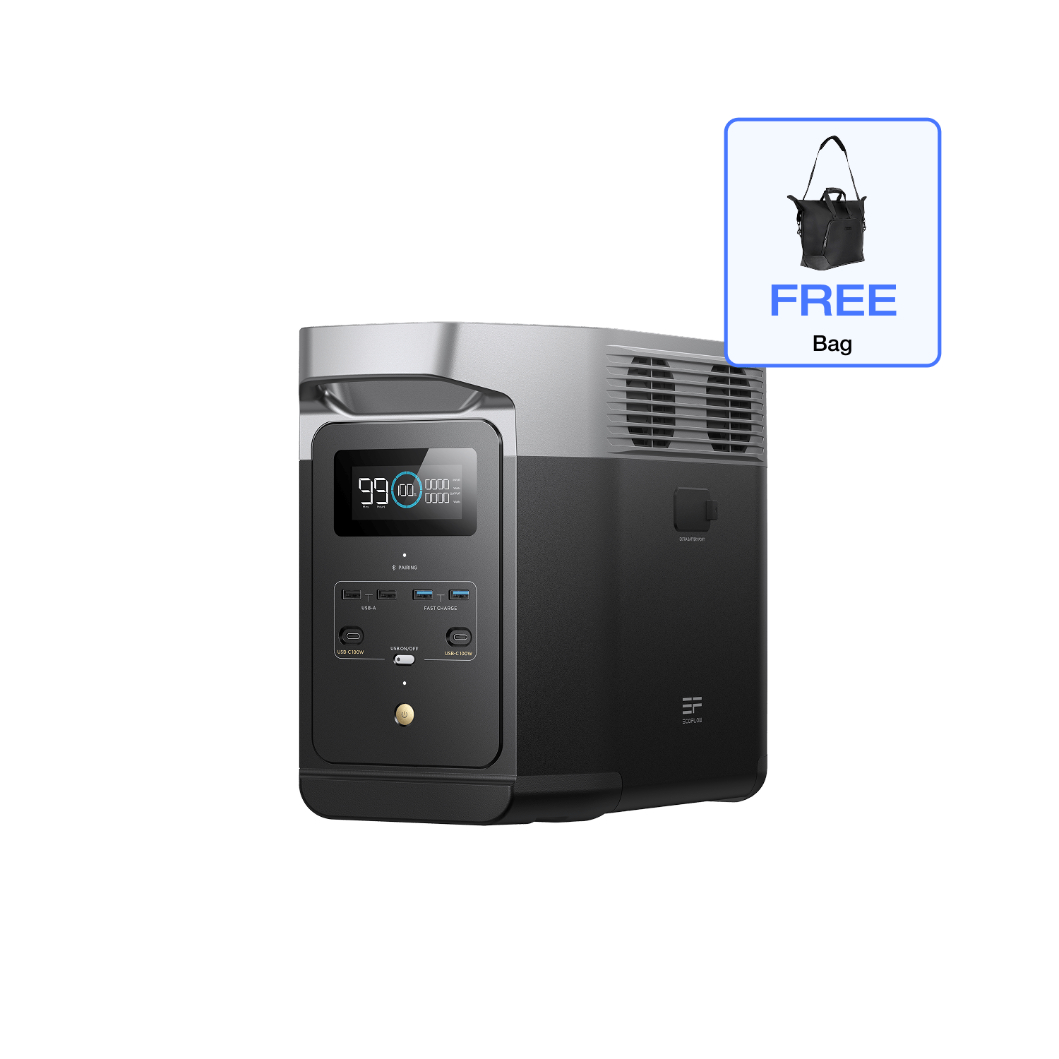 Trạm sạc dự phòng EcoFlow Delta 2 | 1024Wh 1800W | Trạm điện di động chính hãng