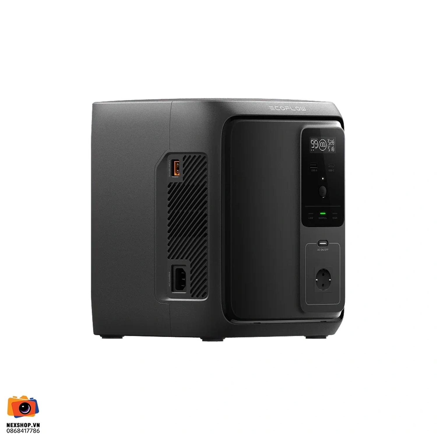 Trạm EcoFlow DELTA 3 Air 1000 với cổng sạc bên hông
