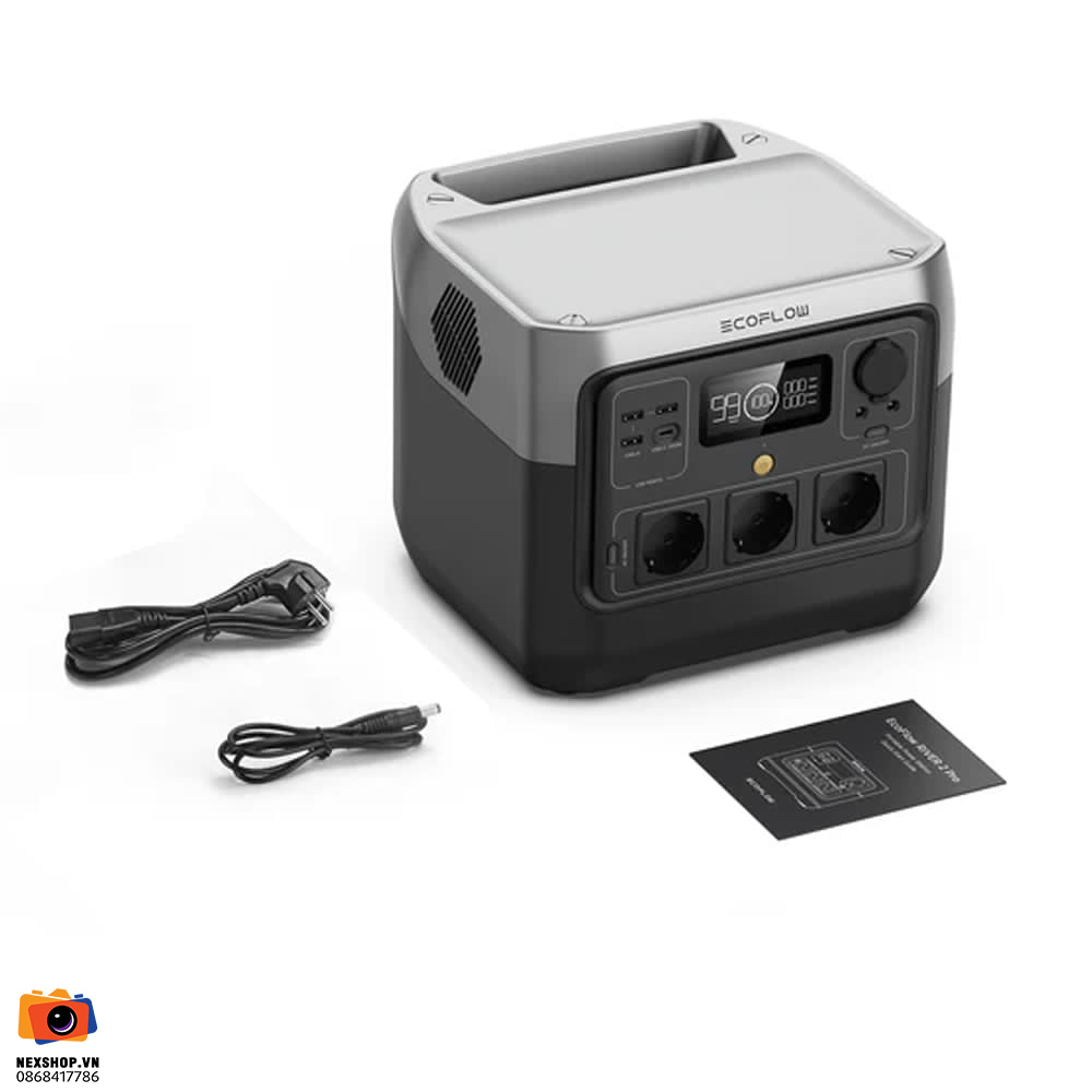 Trạm điện di động EcoFlow RIVER 2 Pro 768Wh | Hàng chính hãng