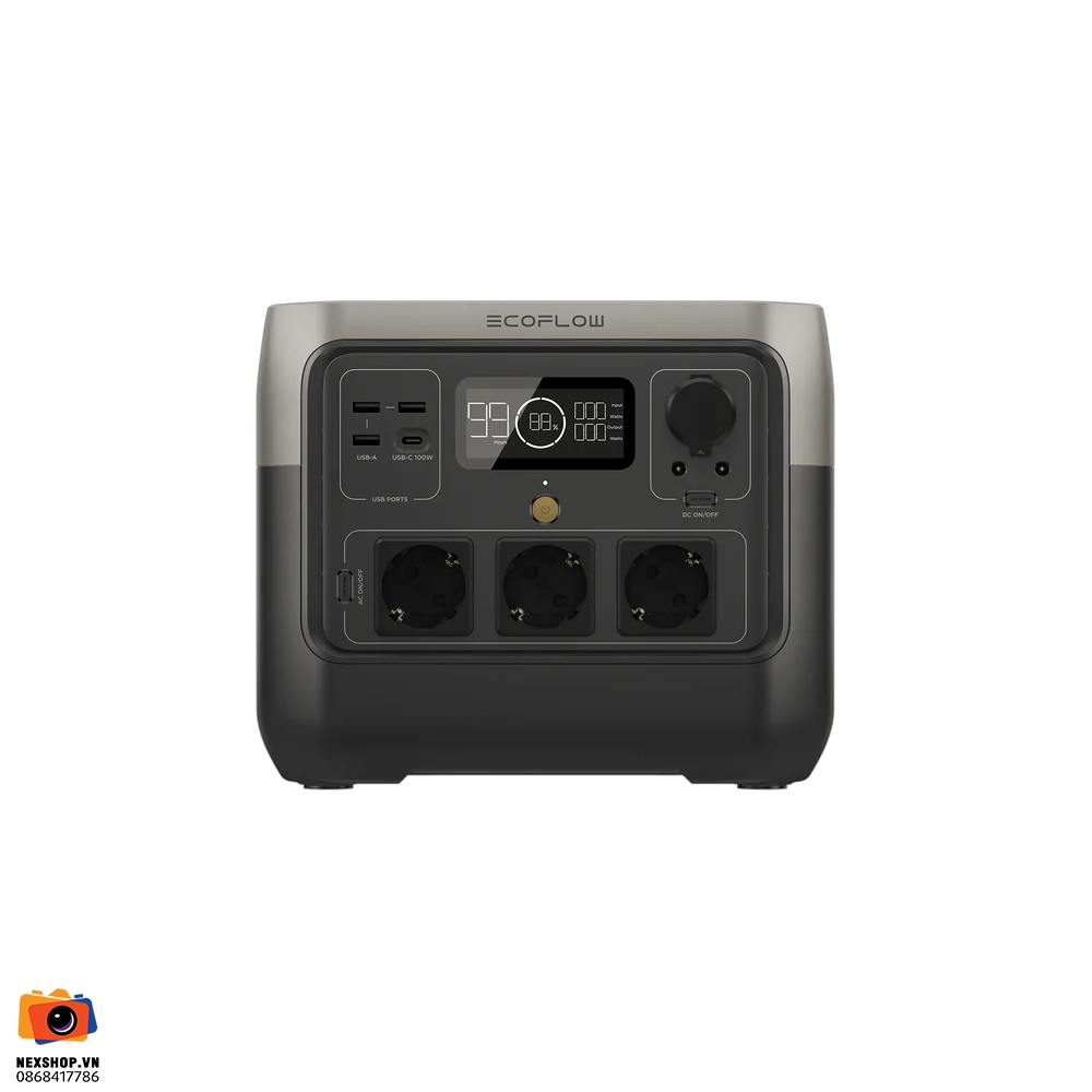 Trạm điện di động EcoFlow RIVER 2 Pro 768Wh | Hàng chính hãng