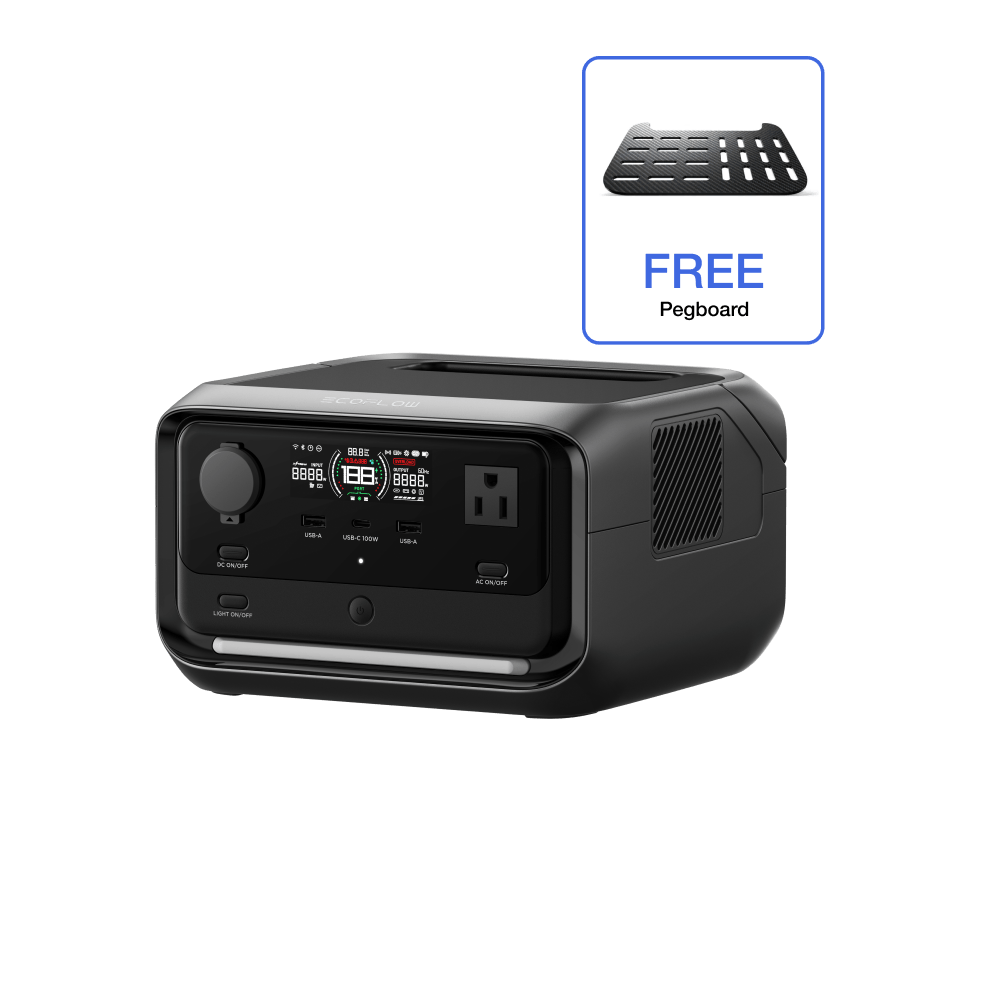 Trạm điện di động EcoFlow RIVER 3 Plus | 286WH 600W| Hàng chính hãng