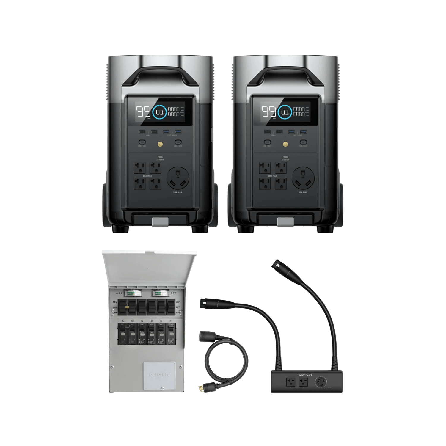 Trạm điện di động Ecoflow Delta Pro + DC/DC Charger