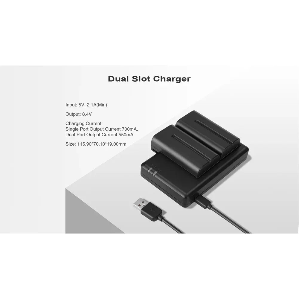 Trạm sạc Hollyland Dual-Slot Charger | Bộ sạc pin đôi 2 khe | Chính hãng