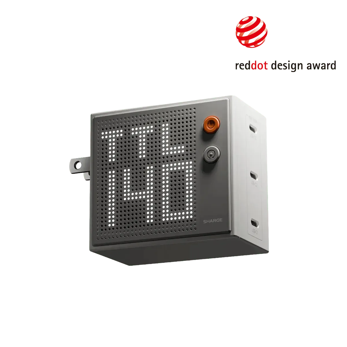 Củ sạc SHARGE Pixel 140 GaN | 140W, 3 Cổng, Màn Hình Dot-Matrix | Chính hãng