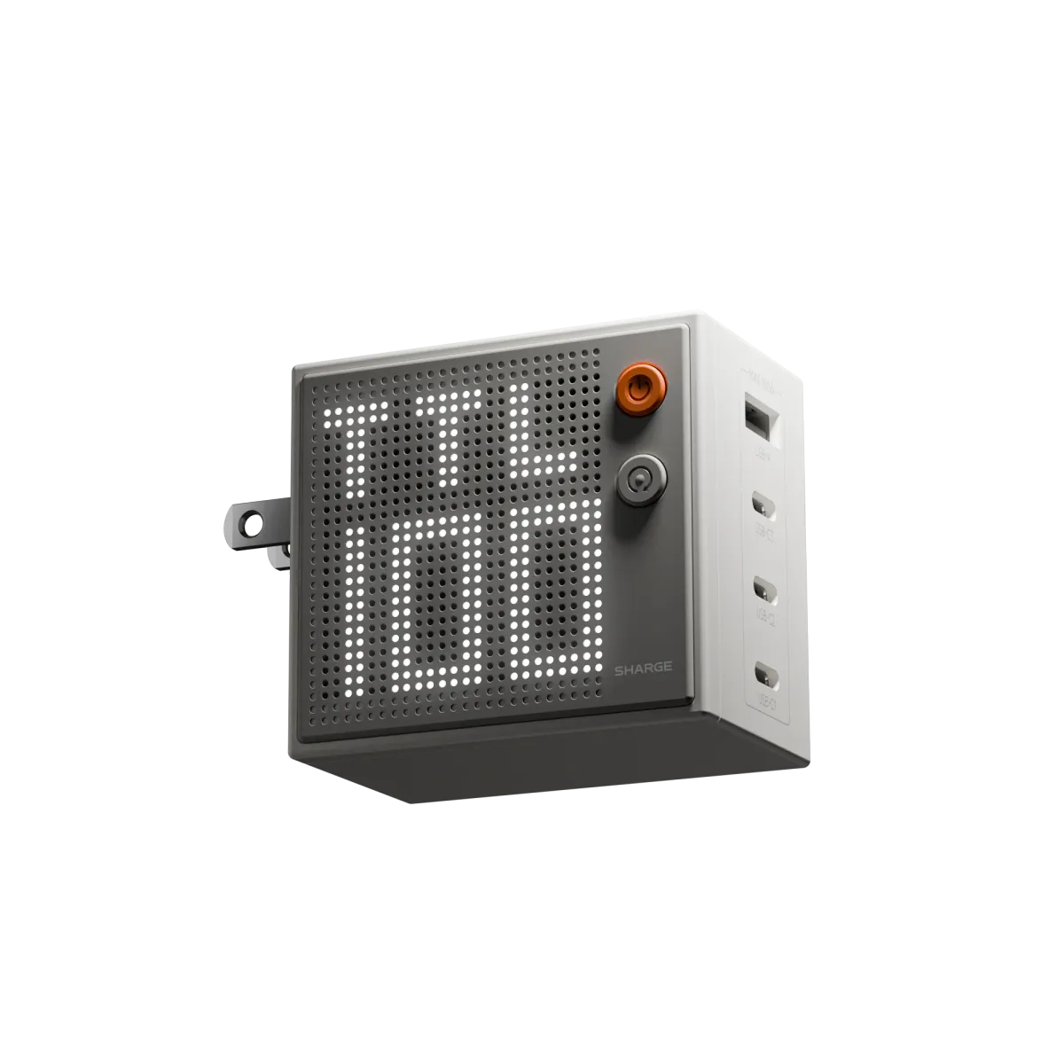 Củ sạc SHARGE Pixel 140 GaN | 140W, 3 Cổng, Màn Hình Dot-Matrix | Chính hãng