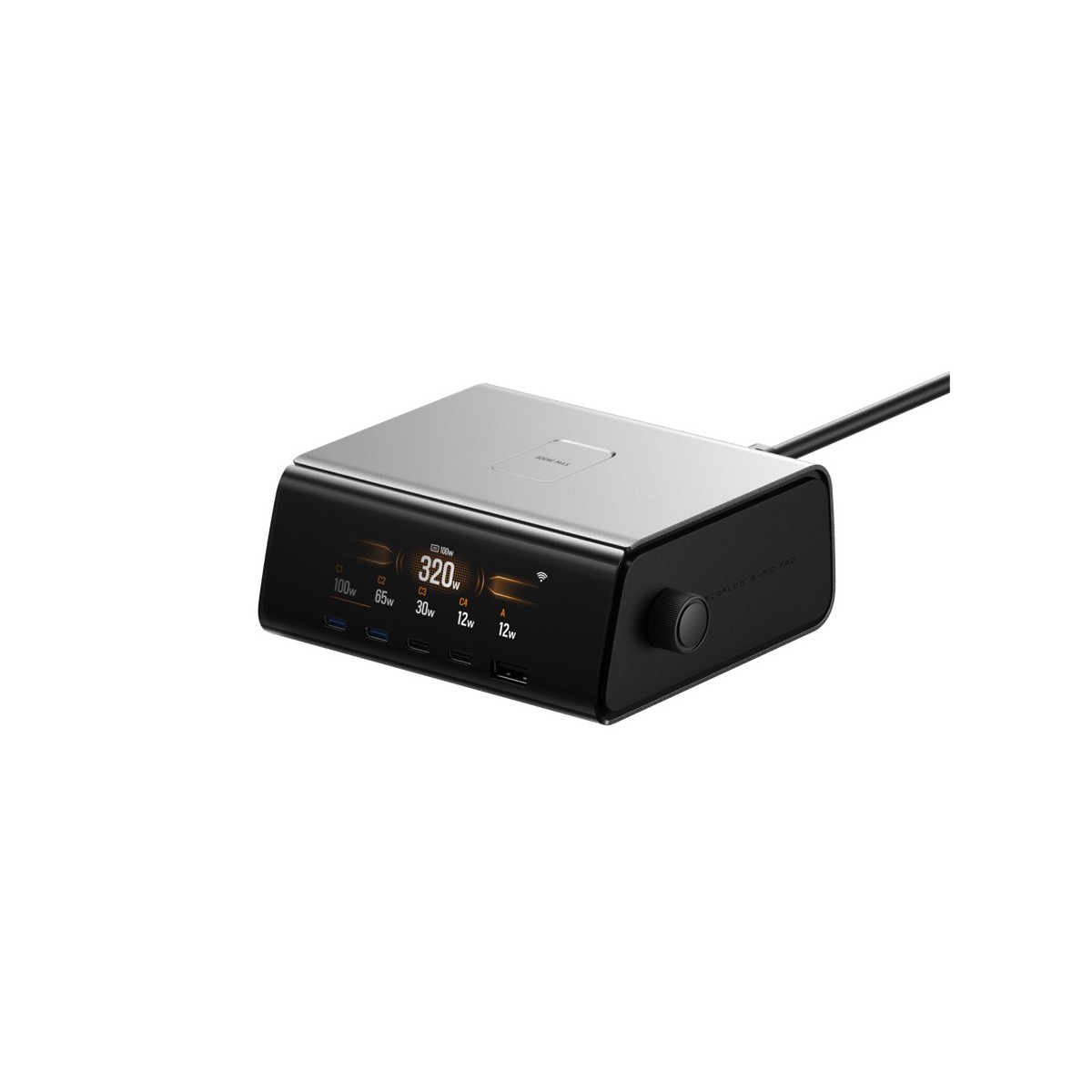 Trạm sạc để bàn EcoFlow RAPID Pro Desktop Charger (320W / 5 Cổng GaN) | Chính hãng