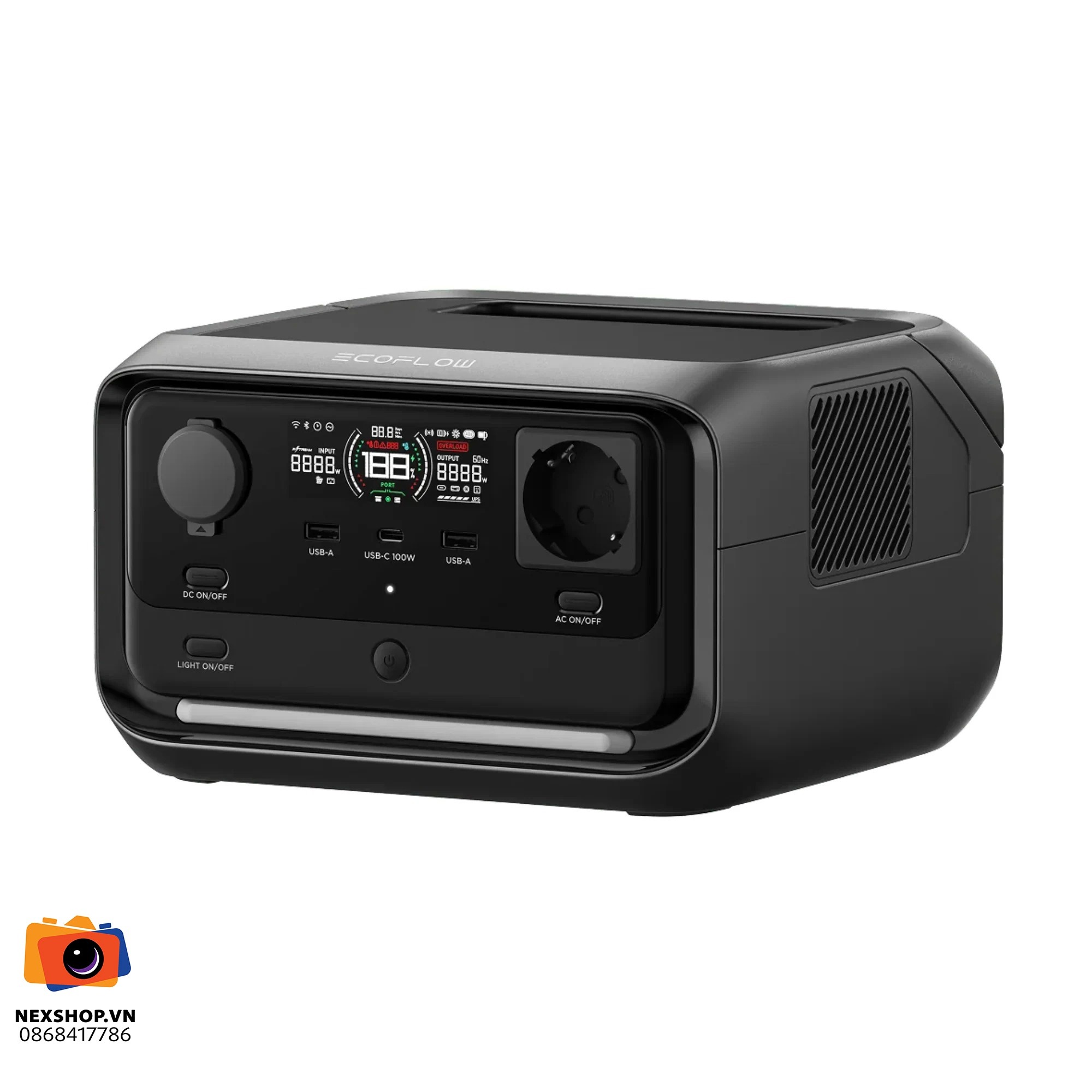 Trạm sạc dự phòng EcoFlow RIVER 3 Plus | 286Wh 600W | Trạm điện di động chính hãng