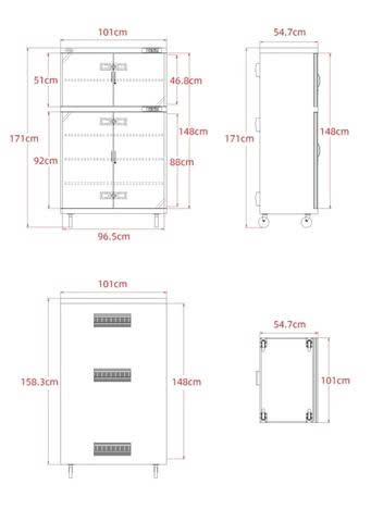 Tủ chống ẩm HUITONG DHC-1000 , 1000 lít | Chính hãng