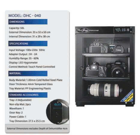 Tủ chống ẩm HUITONG DHC-40 , 40 lít | Chính hãng