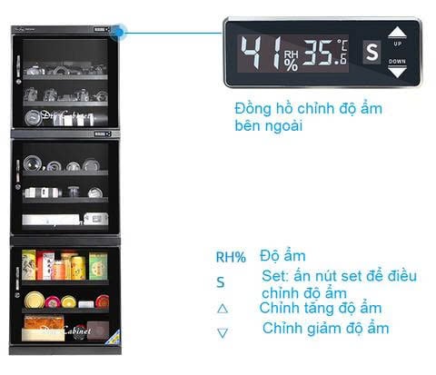 Tủ chống ẩm HUITONG DHC-500 , 500 lít | Chính hãng