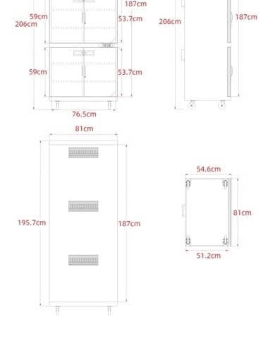 Tủ chống ẩm HUITONG DHC-800 , 800 lít | Chính hãng
