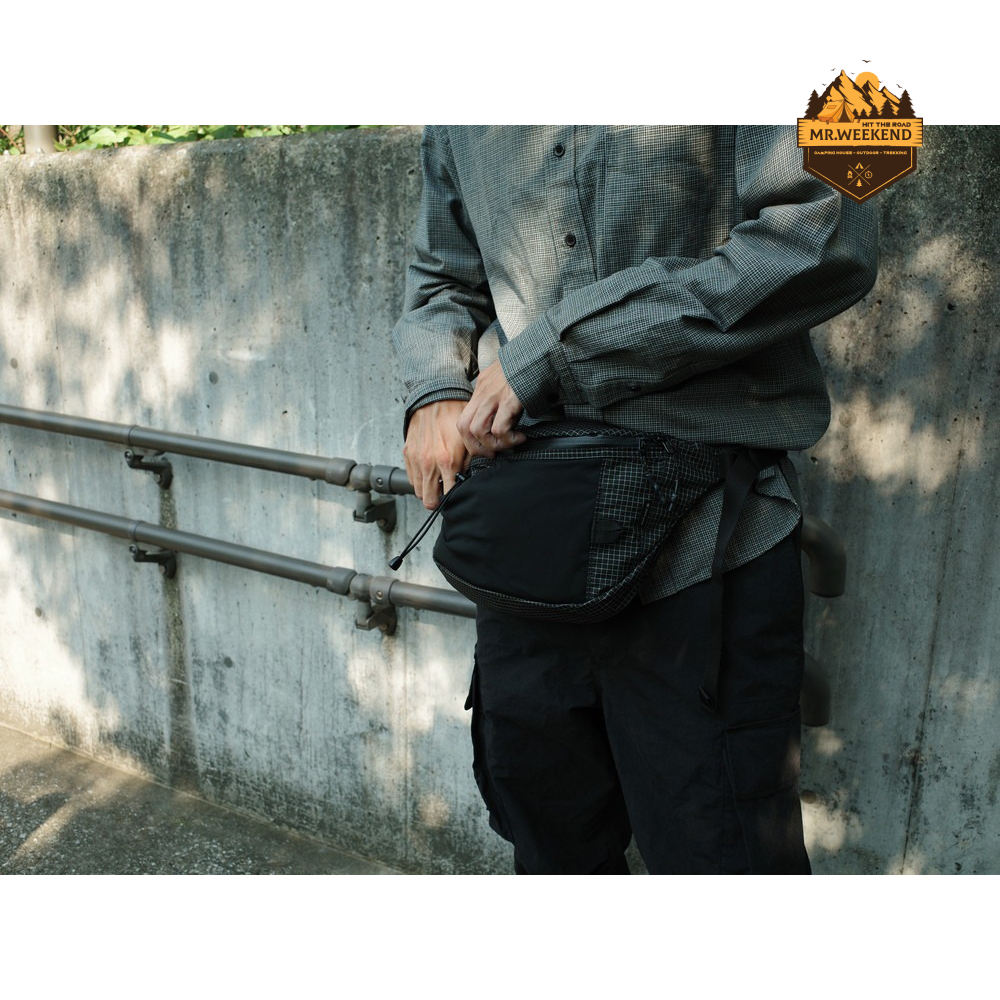 Túi Snow Peak Transit Waist Bag One Black | Chính hãng