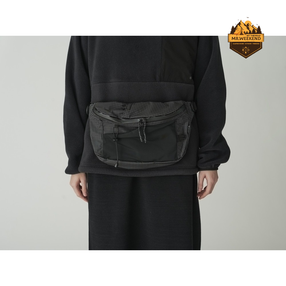 Túi Snow Peak Transit Waist Bag One Black | Chính hãng