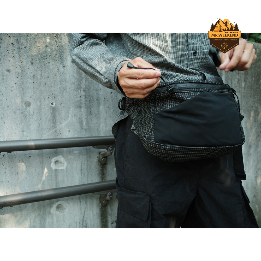 Túi Snow Peak Transit Waist Bag One Black | Chính hãng