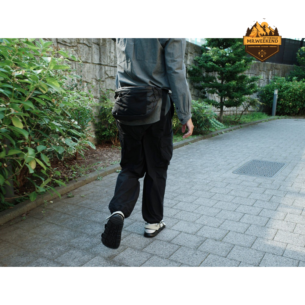 Túi Snow Peak Transit Waist Bag One Black | Chính hãng