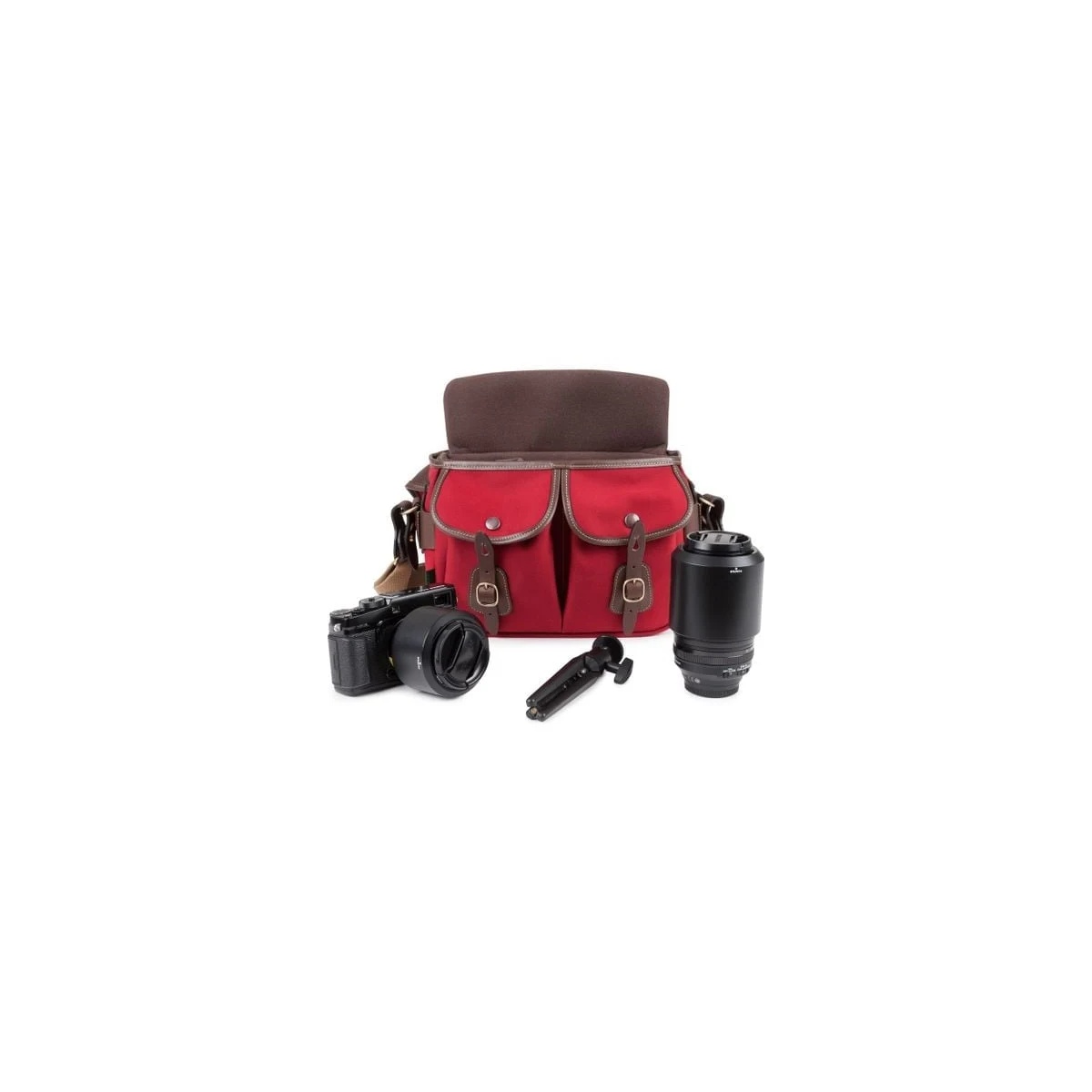 Túi máy ảnh Billingham Hadley Small Pro - Burgundy Canvas / Chocolate | Chính hãng | Fullvat