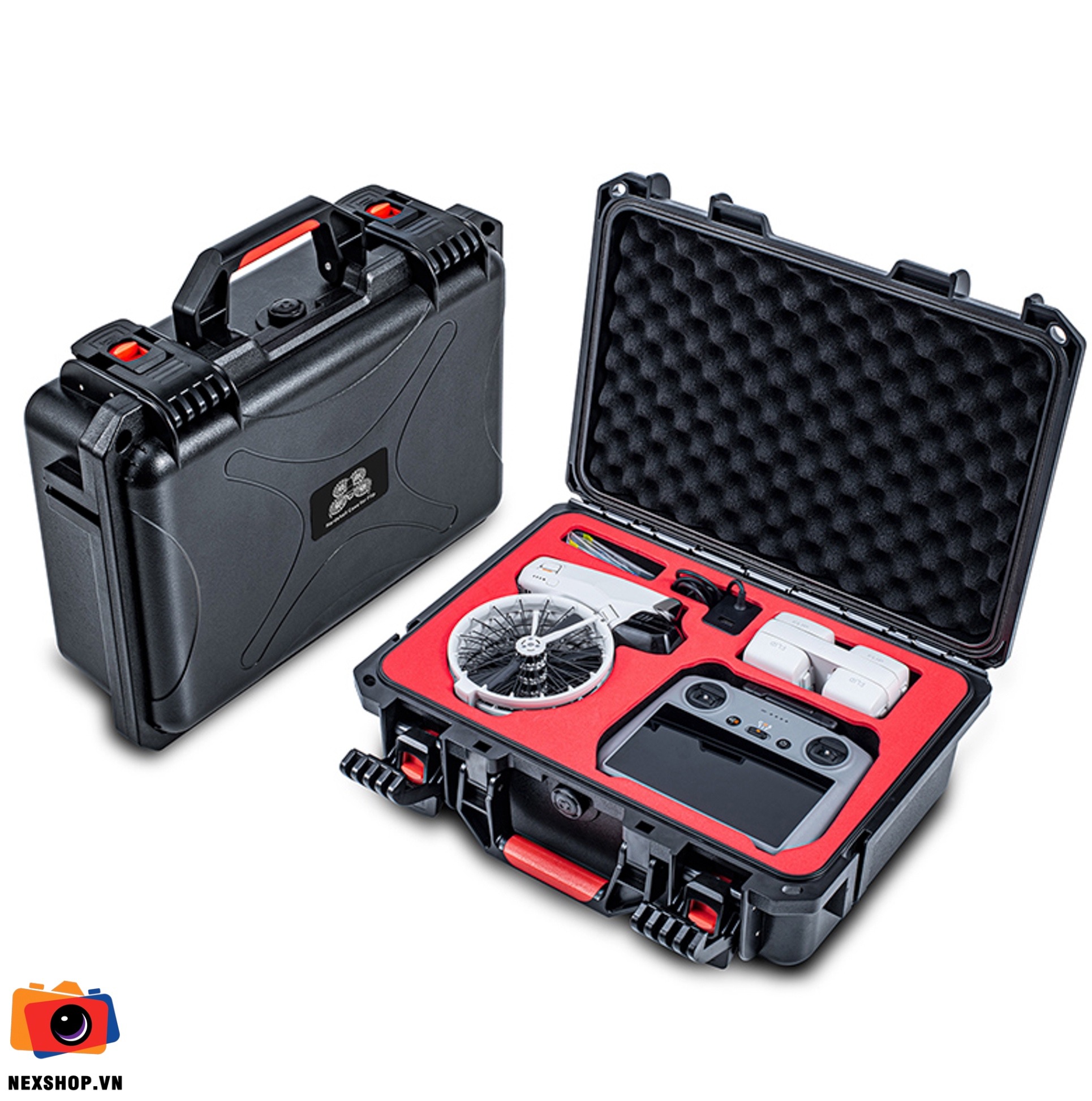 Valy cứng chống shock DJI Flip Combo | Chính hãng NexShop - phụ kiện đi kèm