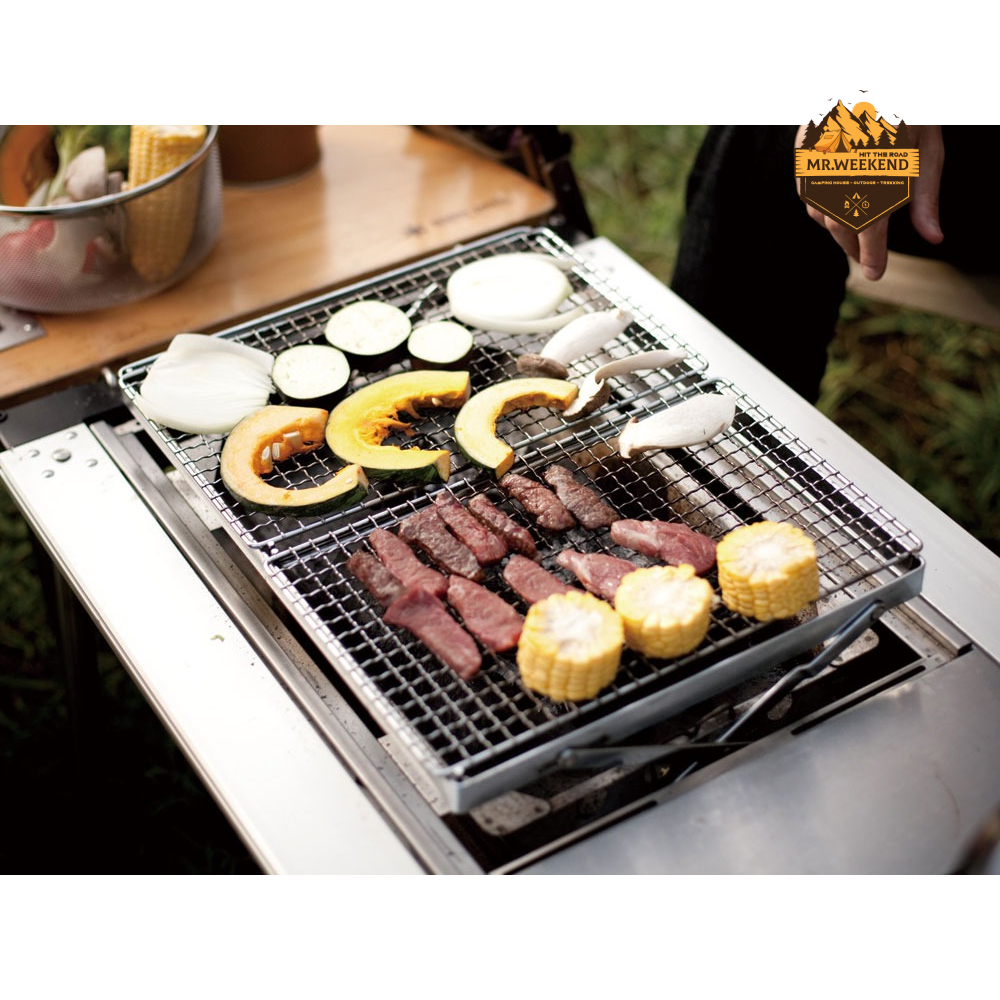 Vỉ nướng Grilling Net Stainless Steel Half Pro, S-029HA | Chính hãng