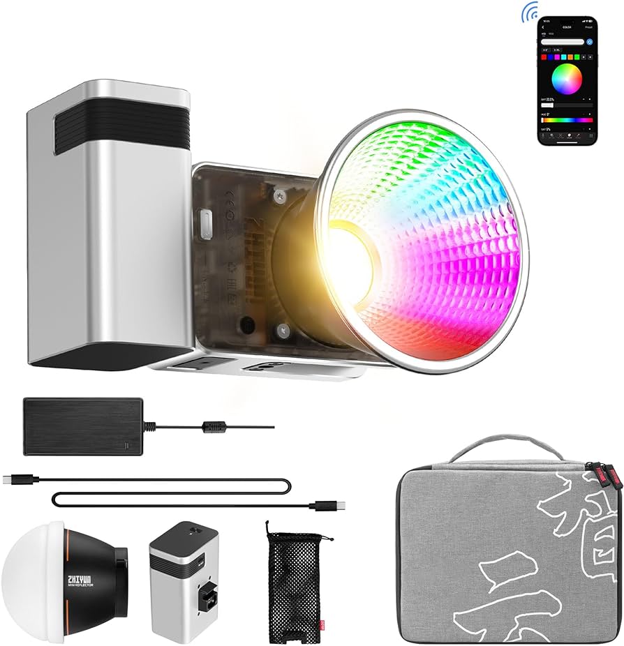 Zhiyun Molus X60 RGB đèn cầm tay 60W điều chỉnh nhiều màu sắc nhỏ gọn