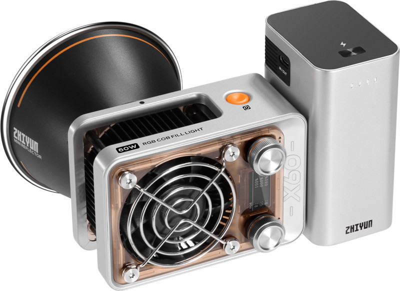 Zhiyun Molus X60 đèn cầm tay 60W bi color nhỏ gọn