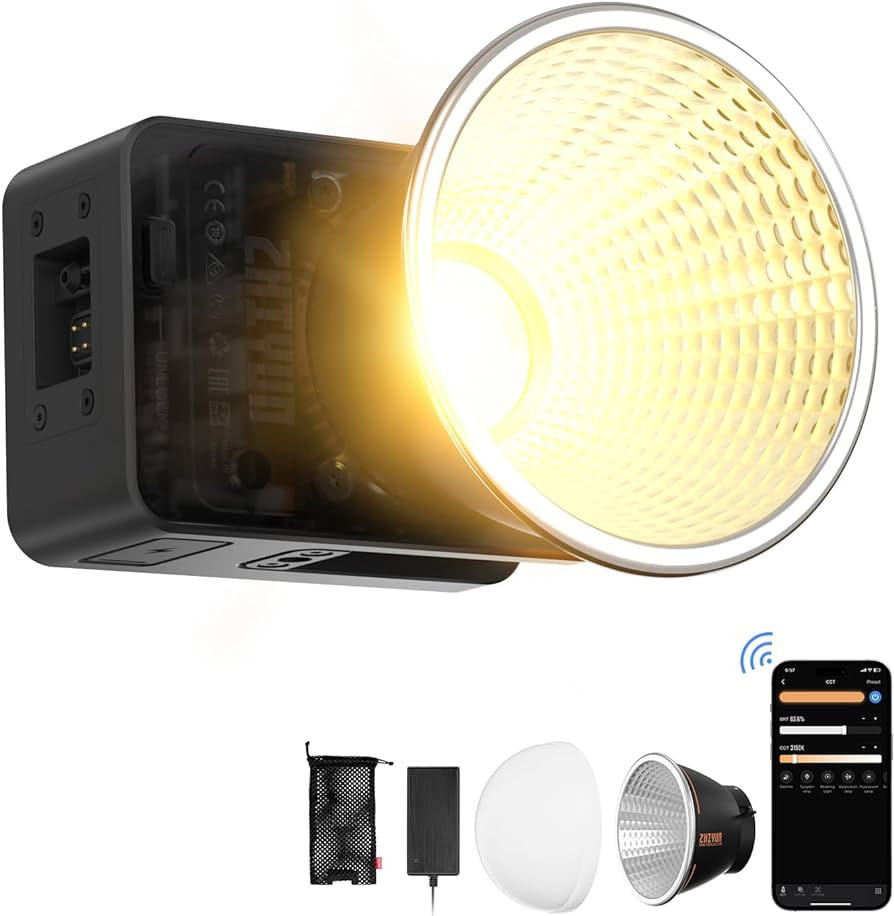 Zhiyun Molus X60 đèn cầm tay 60W bi color nhỏ gọn