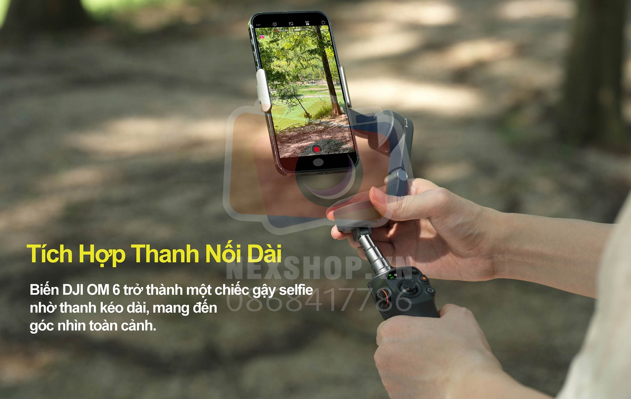 DJI Osmo Mobile bao gồm 4 chế độ gimbal follow, tilt lock, fpv, spin shot