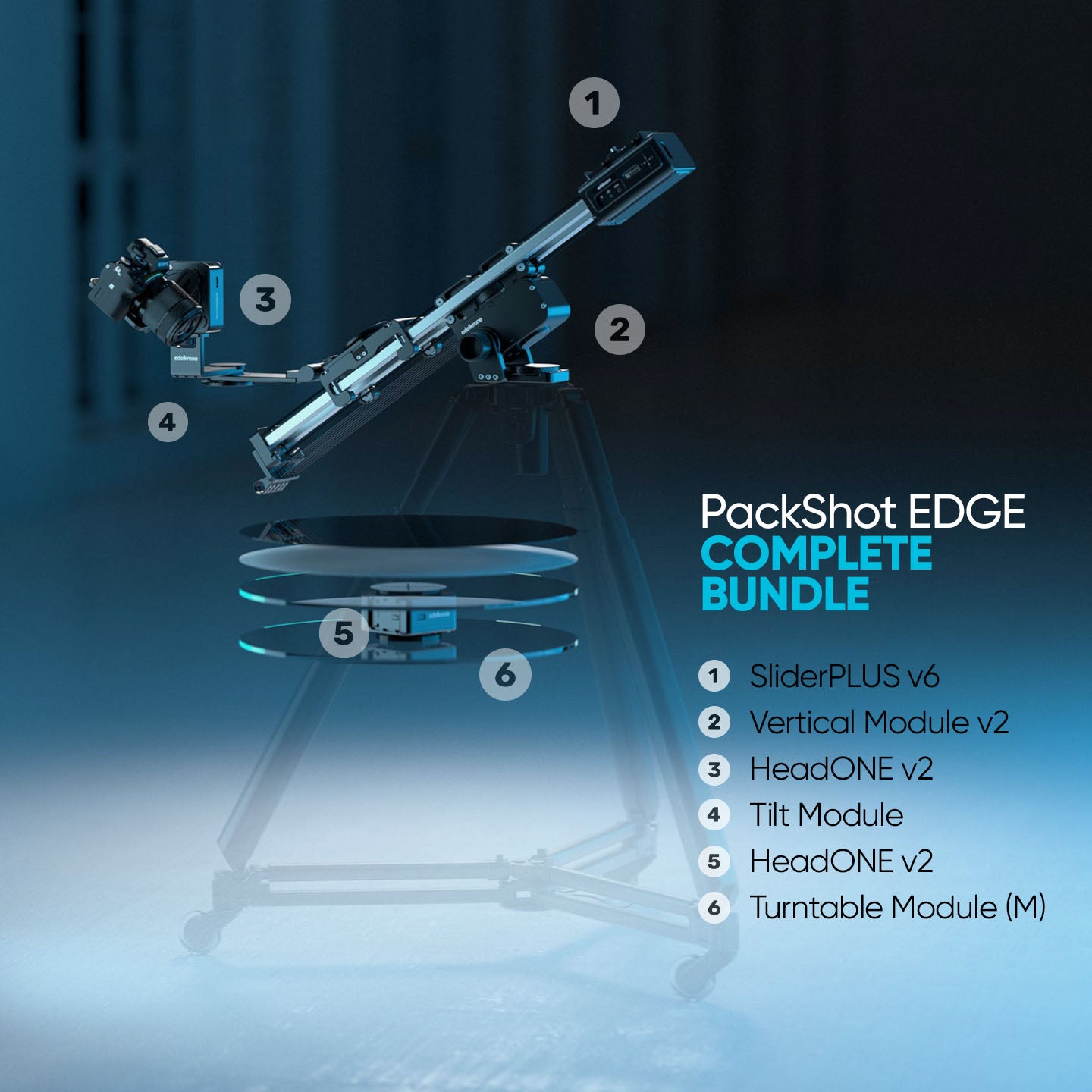 Edelkrone PackShot EDGE Bundle Advanced | Chính hãng - thiết kế và phụ kiện