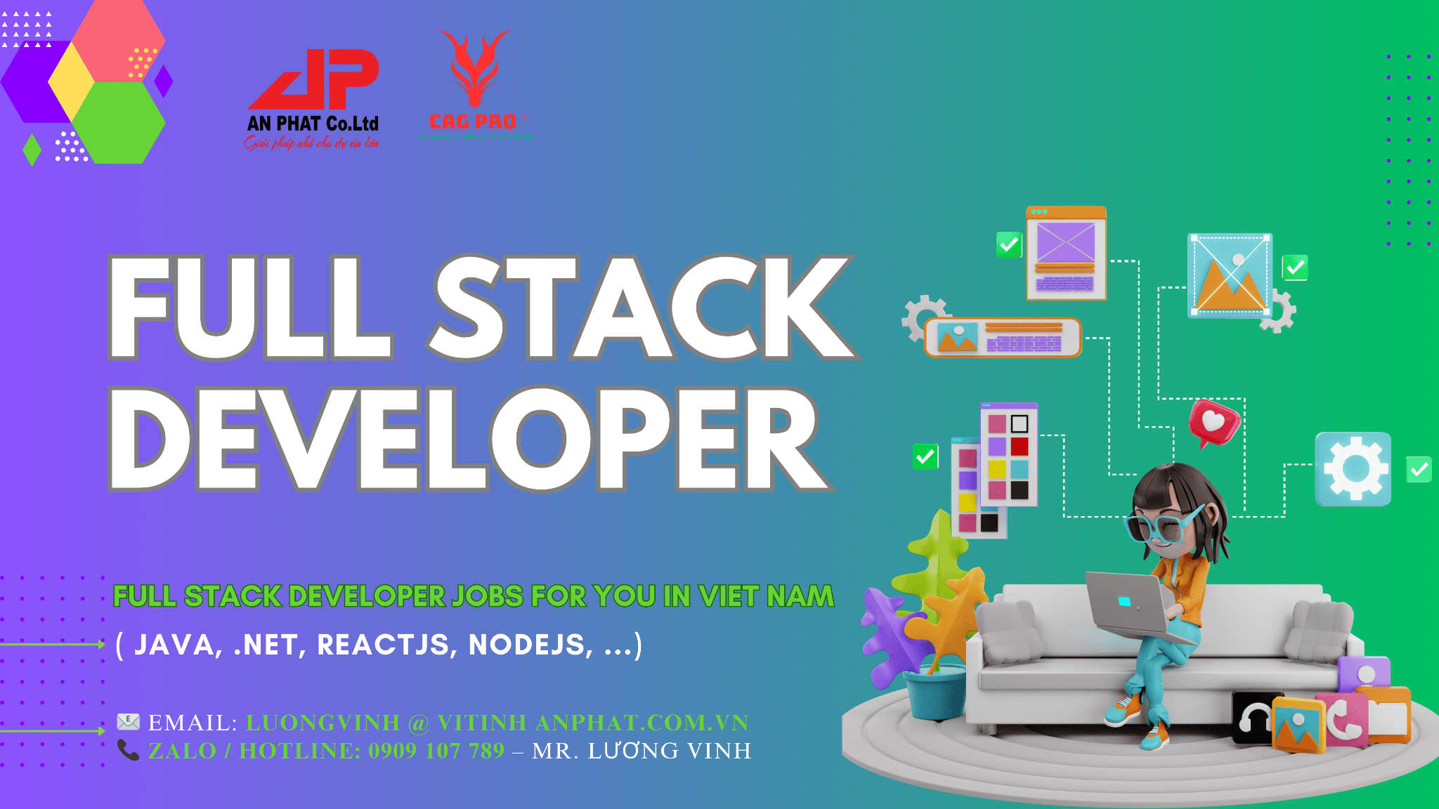 Tuyển Dụng Fullstack Developer Phát Triển Phần Mềm CAG Billing – All-in-One
