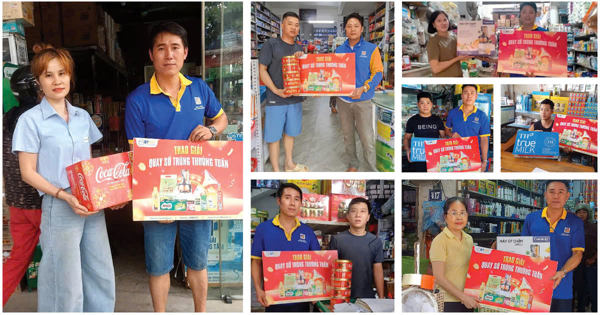 Các thành viên may mắn trúng giải Chương trình Quay số trúng thưởng Tuần từ 31/03 - 28/04