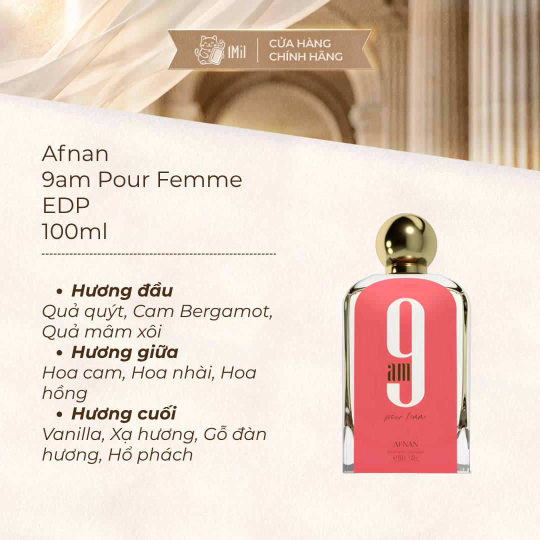 Afnan 9 AM Femme 100ml
