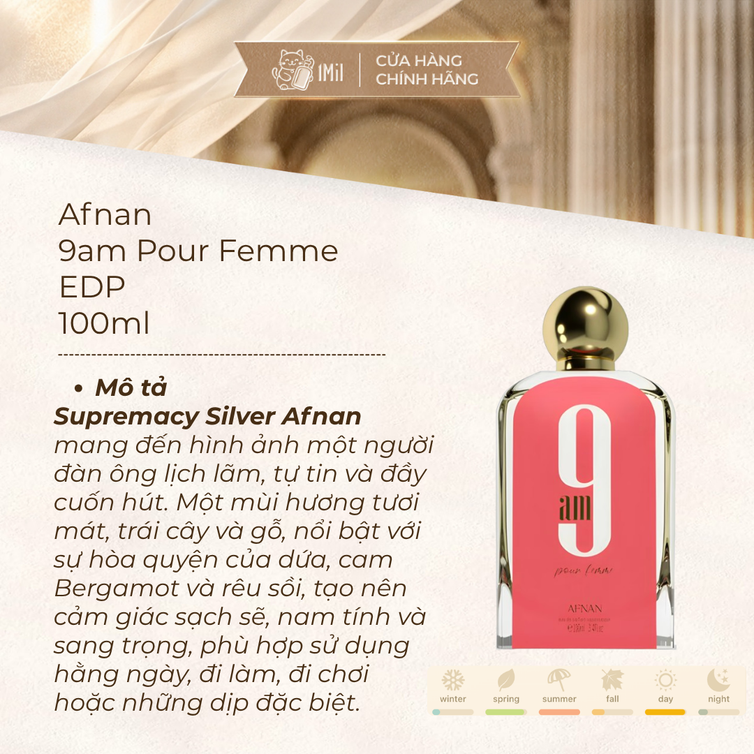 Afnan 9 AM Femme 100ml