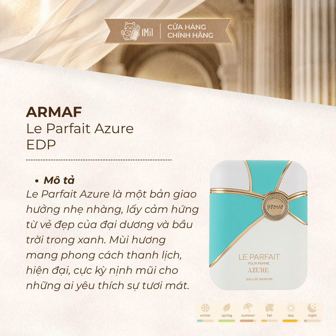 Armaf Le Parfait Azure Pour Femme EDP 100ml