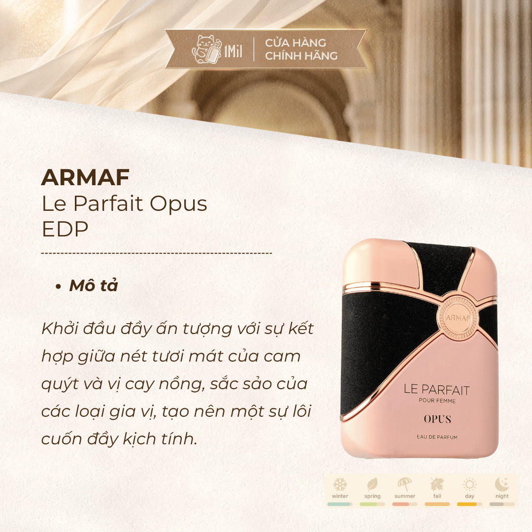 Armaf Le Parfait Opus Pour Femme EDP 100ml