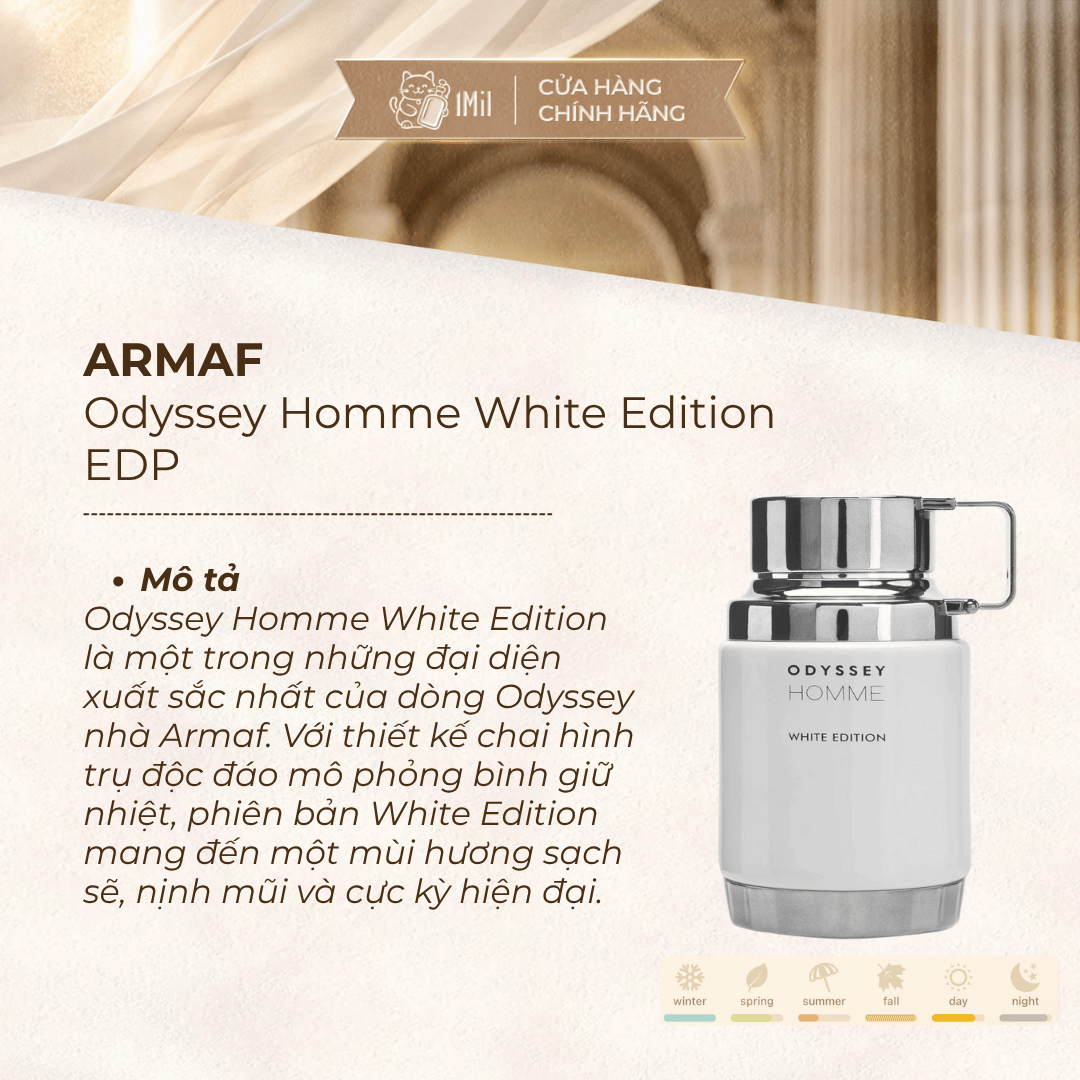 Armaf Odyssey Homme White Edition EDP 100ml