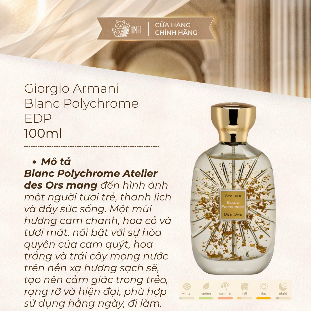 Atelier Des Ors Blanc Polychrome EDP 100ml