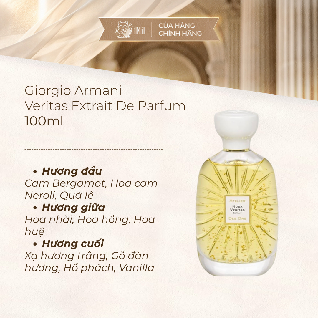 Atelier Des Ors Nuda Veritas Extrait De Parfum 100ml
